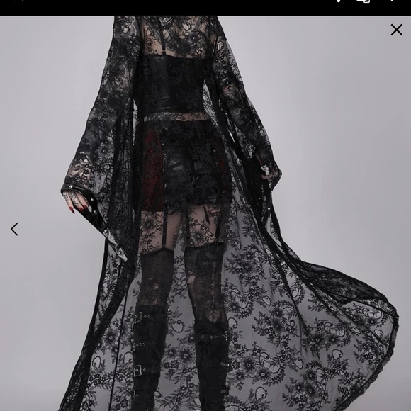 Dolls Kill Black Days Of Sin Duster Size S NWT - Picture 11 of 11